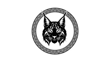 Lynx Head Logo Illustration. © Nb
