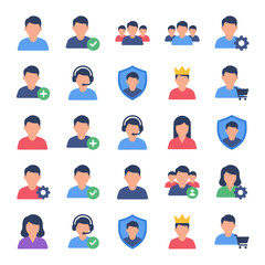 Fototapeta premium Diverse Human Avatar Icon Collection Portraits.