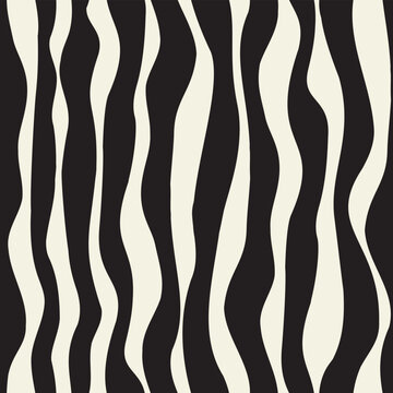 Calm Waves Decorative seamless pattern. Repeating background. Tileable wallpaper print.