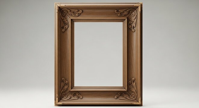 Golden Hour Echo: Ornate Frame's Subtle Glow