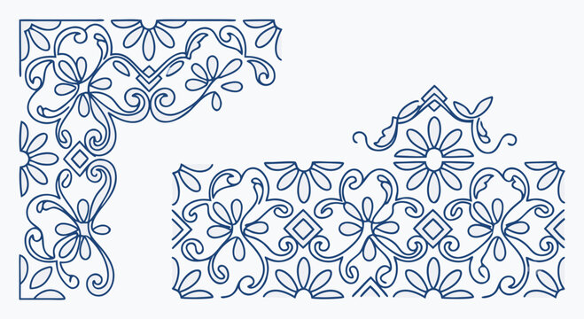 mexican talavera tile border frame
