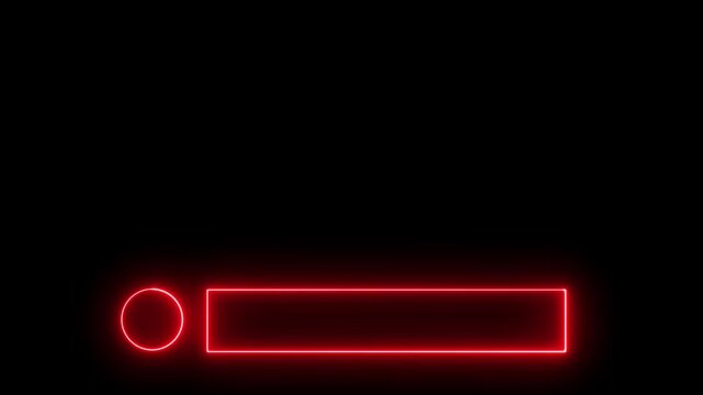 Neon Lower third animation on black background. Suitable for greetings, celebrations, Titles, TV news, information call box bars, and news channels in 4K. Easy to use.There is space for logo placement