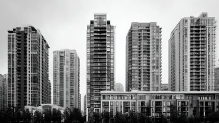 Fototapeta premium Stylish High-Rise Ensemble