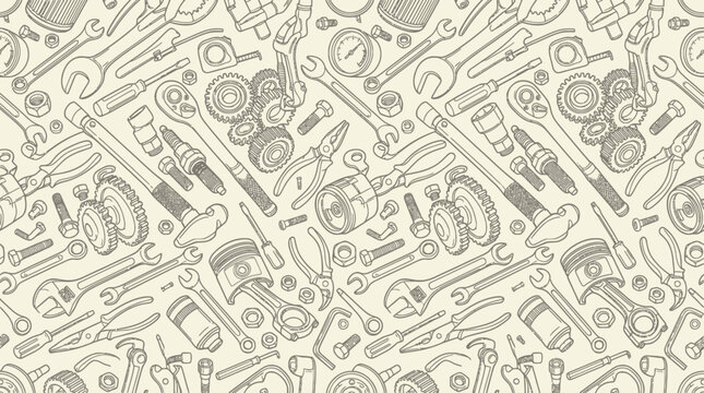 Collection of various metal tools 1.
