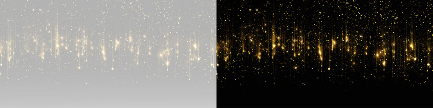 Luxury light glitter motion graphic sparks PNG