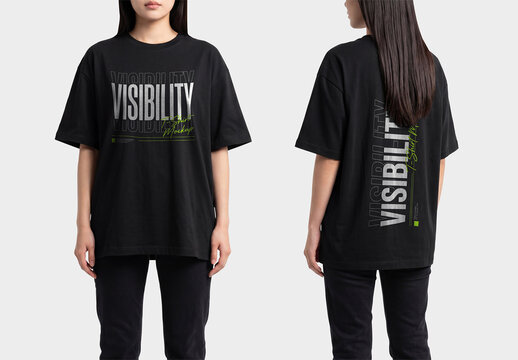 Woman T-Shirt Mockup