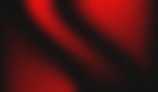 Abstract red and black gradient background with soft blurred waves and dark shadows, modern moody texture for posters, banners and digital design. Smooth flowing color blend. Dramatic minimal style.
