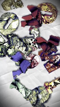 A junk journal ephemera style paper background.
