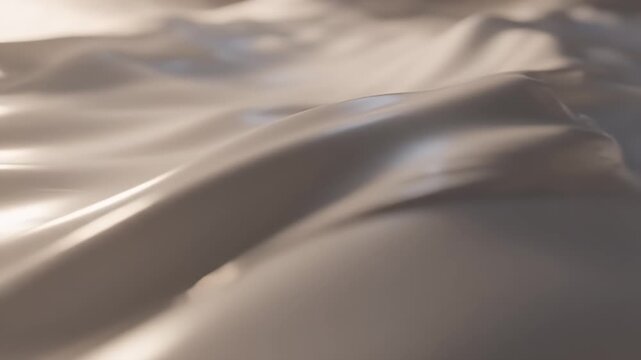 Abstract rendering of a flowing liquid surface with soft lighting.