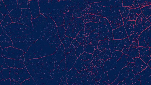 Grunge background Abstract geometric design with red cracked pattern lines on dark blue surface. Suitable for backgrounds, web design, and prints.