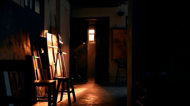 A compelling ic scene illuminated by dramatic lighting creates a powerful and moody atmosphere