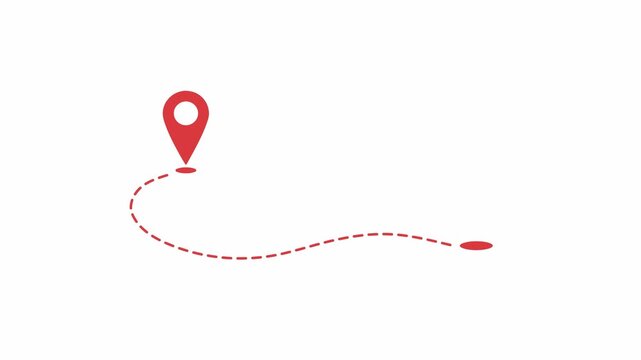 Sleek white location pin icon with a grey center and clean outline isolated on a solid black background for navigation.