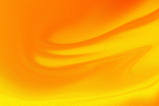 Abstract orange and yellow background with a textured flowing wave pattern