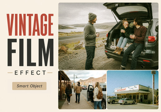 Vintage Film Effect with Smart Object