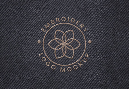 Stitching Embroidery Apparel Mockup