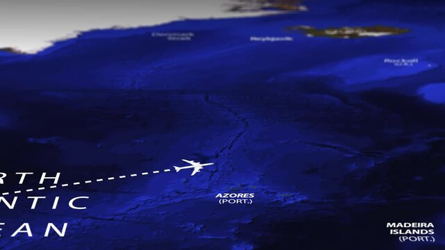 Flight From Mexico City MEXICO to Amsterdam NETHERLANDS with flag pins