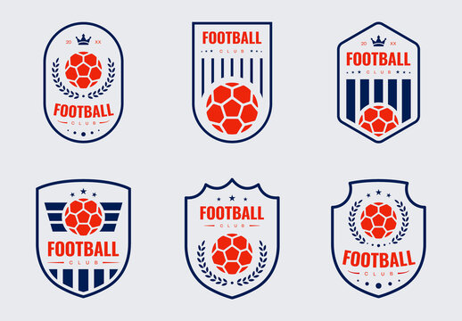 Vintage Football Club Logo Badge Emblem Collection