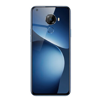 Modern smartphone with blue gradient design