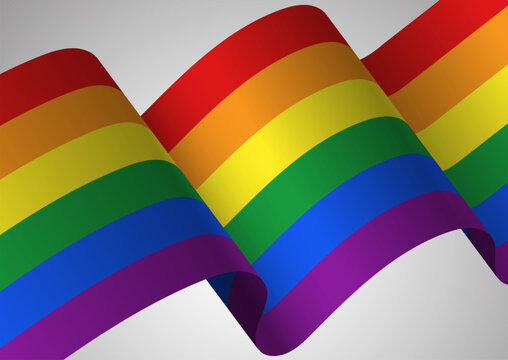 pride month rainbow ribbon background 2006