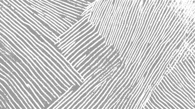 Abstract gray and white diagonal textured stripes pattern with rough edges background