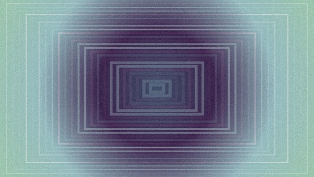 Abstract futuristic dark portal frame with glowing blue lights on mint background
