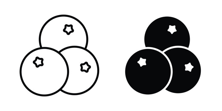 Blueberries icon. Graphic elements vector design.
