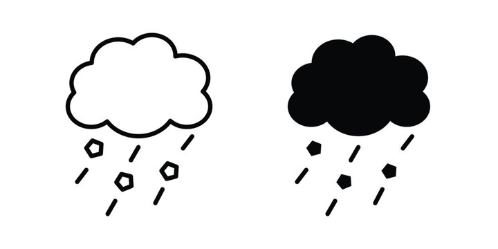 Cloud hail icon. Graphic elements vector design.