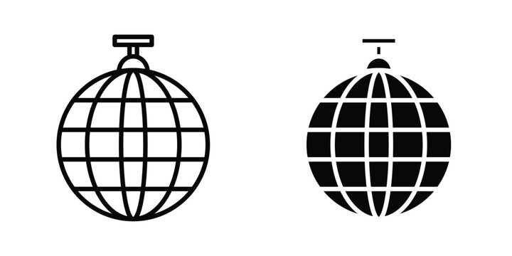 Disco ball icon. Graphic elements vector design.