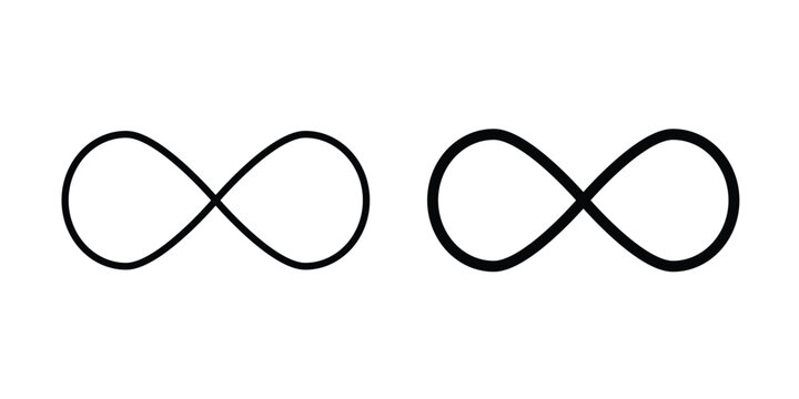 Infinity icon. Graphic elements vector design.