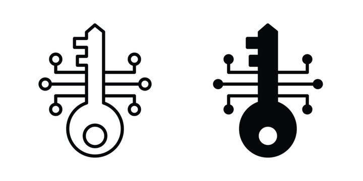 passkey security icon. Graphic elements vector design.