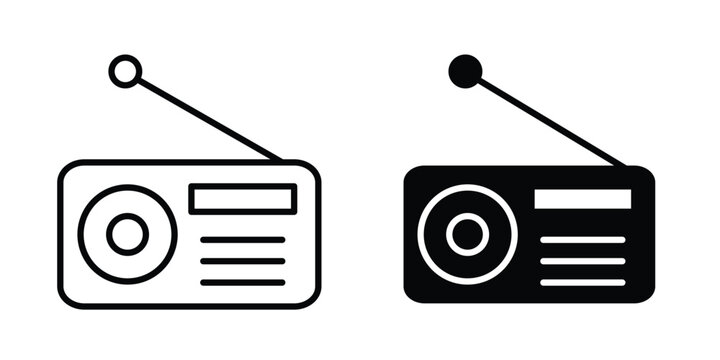 Radio icon. Graphic elements vector design.