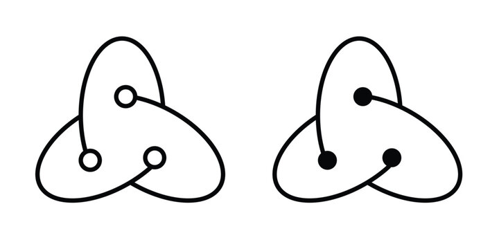 React icon. Graphic elements vector design.