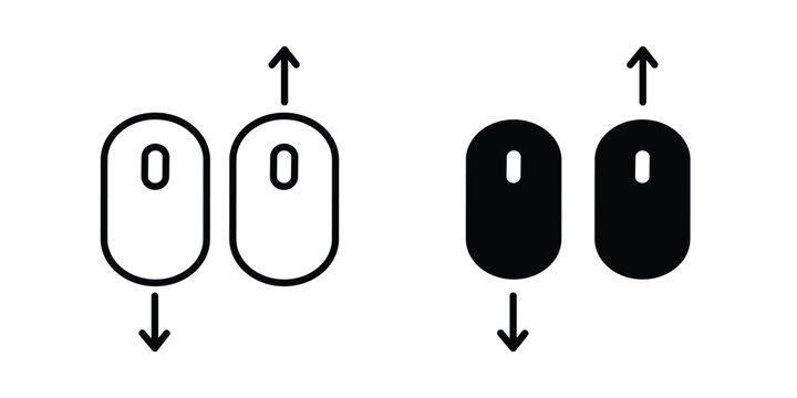Scroll down up icon. Graphic elements vector design.