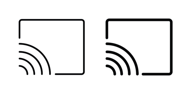 Screencast icon. Graphic elements vector design.