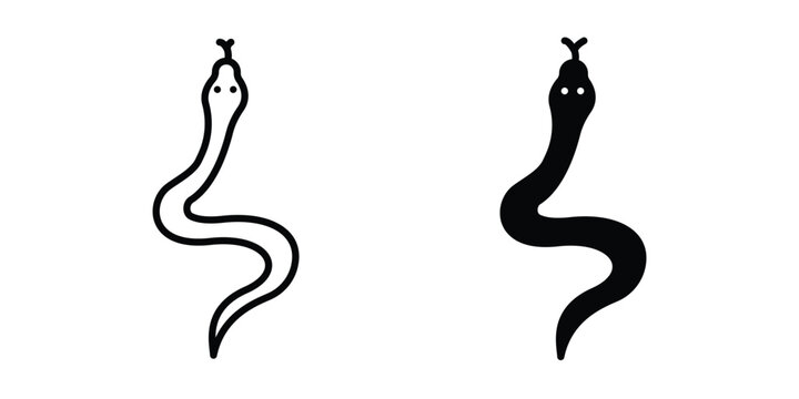Snake icon. Graphic elements vector design.