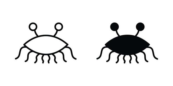 Spaghetti Monster Flying icon. Graphic elements vector design.