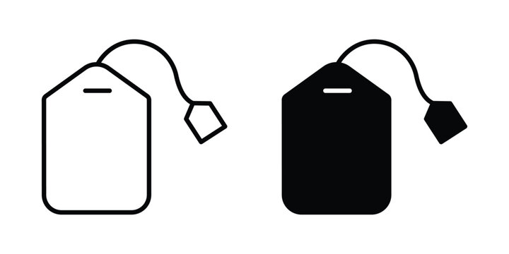 Tea bag icon. Graphic elements vector design.