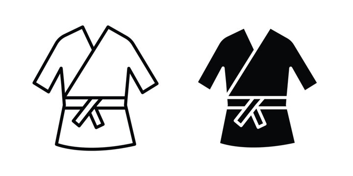 Uniform martial art icon. Graphic elements vector design.