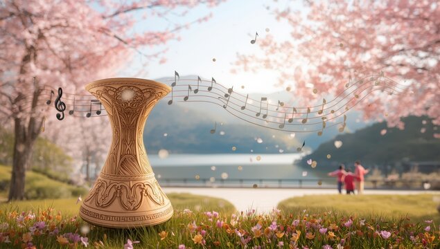 A traditional Korean trumpet shell