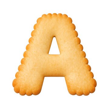 PNG Alphabet cookie letter A