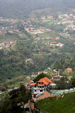 Traditional alpine-style architecture overlooking the valleys of Colonia Tovar, Venezuela