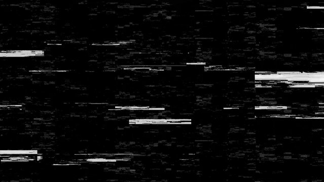 Blue digital glitch texture on black background with screen interference, scanlines and signal distortion, abstract tech overlay for cyberpunk design, video editing, futuristic poster.