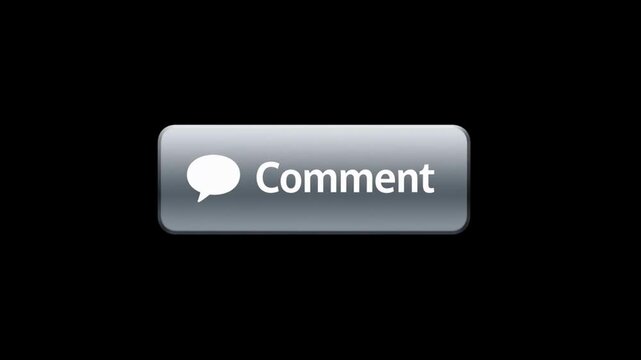Social Media Engagement Buttons Animation &ndash; Like Comment Share Subscribe UI Motion Graphics Overlay