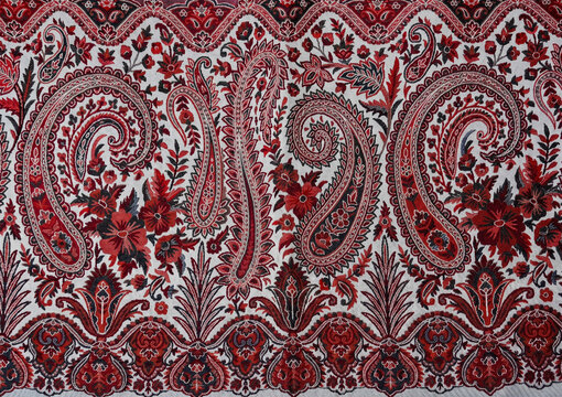 traditional thai style fabric texture