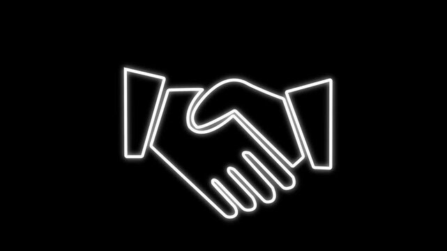  artwork of a handshake representing corporate success, partnership agreement, professional networking, business opportunities, office collaboration, and positive client relations."
