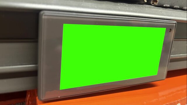 Green Screen Bar Code Food Code on Shelf
