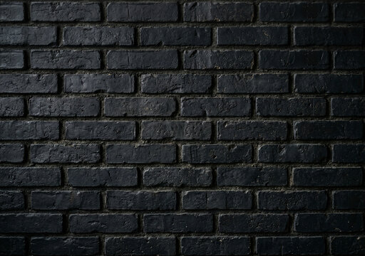 black brick wall