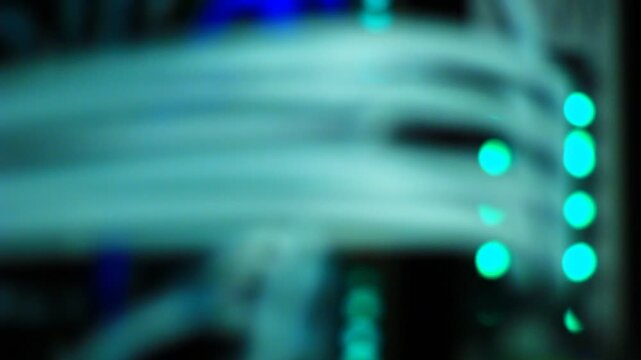 Ethernet cables close up. 10/100/1000 Mbps speed. 