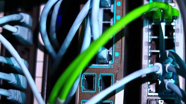 Ethernet cables, RJ 45, 10/100/1000 Mbps.