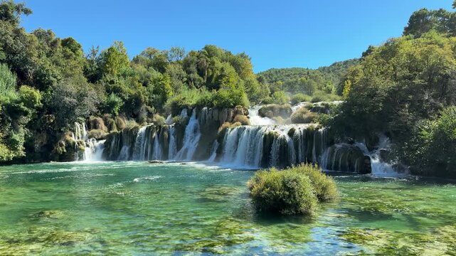 Skradinski Buk waterfalls in Krka National Park Croatia travel destination